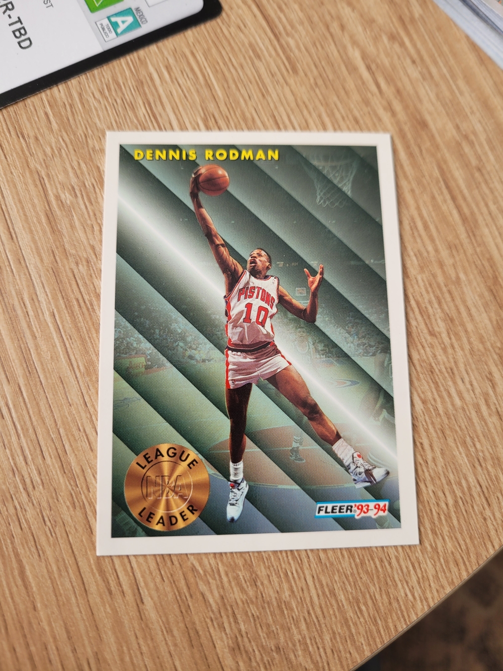 Dennis Rodman 1993-94 Fleer Basketball Card - Red/White